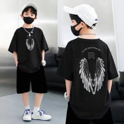 Nickelodeon Spring and Summer Multi-purpose Children's Pure Cotton T-shirt Soft and Skin-Friendly Large Size for Boys and Girls