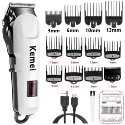 Kemei Hair Clipper Or Blade Hair Cut Maching Wireless Trimmer Men Professional Clipper Machine Rechargeable Hair Cut Barber 809A