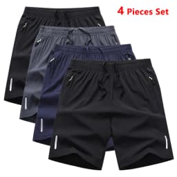 4 Pieces Quick Dry Men's Running Shorts Men Sports Jogging Fitness Male Jogger Workout Training Gym Sports Shorts Men Summer New