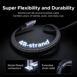 UGREEN 240W PD3.1 USB C Cable Magnetic Collect Braided E-Marker Fast Charging Cord for iPhone 17 16 MacBook iPad Samsung Laptop
