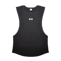 Summer Cotton Breathable Side Slits Tank Tops Mens Gym Fitness Vests Bodybuilding Muscle Sleeveless Singlets Workout Shirts