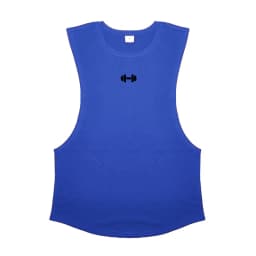 Summer Cotton Breathable Side Slits Tank Tops Mens Gym Fitness Vests Bodybuilding Muscle Sleeveless Singlets Workout Shirts