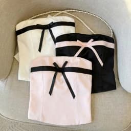 Off-shoulder Summer Bow Tube Top Satin Versatile Strapless Top Slimming Solid Color Sleeveless Bustier Top Women Casual Daily