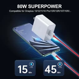 80W US Super Flash Quick Charger For OnePlus 9 10 Pro 11 12 13 15 Nord 2T 3 4 5 N300 OPPO Realme Fast Charging Type C USB Cable