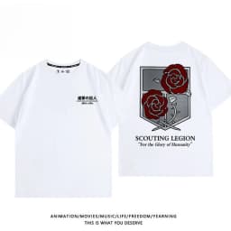 Attack on Titan Anime Wings of Freedom Printed T-shirt Men's and Women's T-shirt Men's Top Sports T-shirt 2026 Summer New Tee