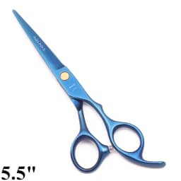 Hairdressing Scissors 5.5" 6" AQIABI Japan Stainless Thinning Scissors Barber Shop Hair Scissors Blue Haircut Shears A1005