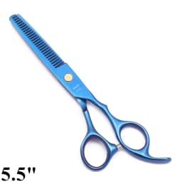 Hairdressing Scissors 5.5" 6" AQIABI Japan Stainless Thinning Scissors Barber Shop Hair Scissors Blue Haircut Shears A1005