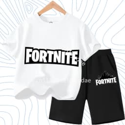 T-shirts Fortress Night Print Tees Gift FortnitesT-shirt Shorts for Boys Girl Tee Pants Set Summer 2pcs Children Clothing Tops