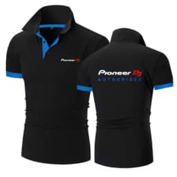 Pioneer DJ 2026 Men's New Summer Printing Fashion Polo Shirts Comfortable Short Sleeves Cotton Harajuku Casual Sport Top