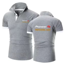 Pioneer DJ 2026 Men's New Summer Printing Fashion Polo Shirts Comfortable Short Sleeves Cotton Harajuku Casual Sport Top