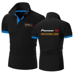 Pioneer DJ 2026 Men's New Summer Printing Fashion Polo Shirts Comfortable Short Sleeves Cotton Harajuku Casual Sport Top