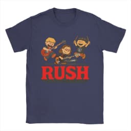 Rush Model Black Tour Concert Cotton T-Shirt For Men Summer Rush Band Funny T-Shirts Trending Tees Plus Size Wholesale Tops