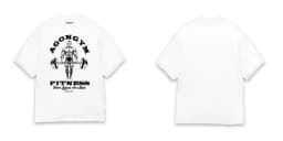 AGONGYM Men's T-Shirt Fitness Bodybuilding Graphic Tee Cotton Gym Workout Shirt "Where Legends Are Made" Casual Streetwear