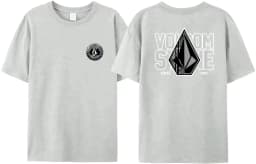 2026 Summer Volcom Obsidian T-shirt Woman Man Clothes Cotton Short Sleeve Tops Summer Tees Fashion High Quality