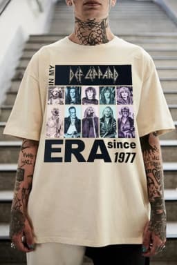 Def Leppard Band TShirt Mens Womens Cotton Tees Summer Casual Short Sleeve Round Neck Clothing Loose Trend Unisex Tee