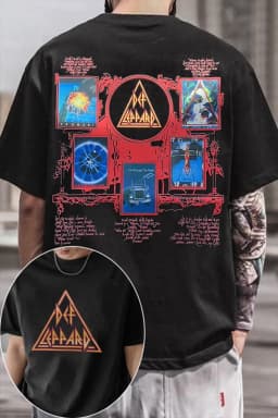 Def Leppard Band TShirt Mens Womens Cotton Tees Summer Casual Short Sleeve Round Neck Clothing Loose Trend Unisex Tee