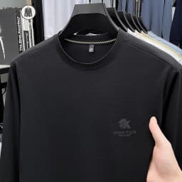 2026 New Men's Basic Sweatshirt Comfortable Breathable Fabric Long Sleeve Top For Autumn And Winter