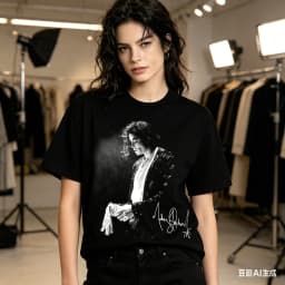 Michael Jackson Vintage kids T-shirt Men and Women Summer Cotton Y2K Clothing Casual Fashion Round Neck Short Sleeved Tee Fan
