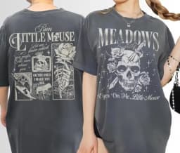 Vintage Women Zade Meadows T-Shirt Men Oversized Cotton Tee Casual Harajuku Summer Skull Rose Dark Romance oversized t shirt