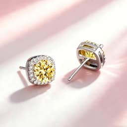 0.5ct 1.0ct 2.0ct Moissanite Earrings 925 Silver with GRA Certificate Pass Diamond Tester Fashionable Wedding Jewelry Gift