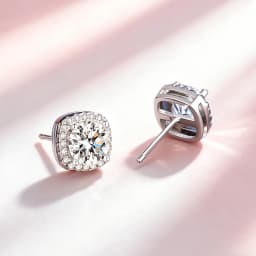 0.5ct 1.0ct 2.0ct Moissanite Earrings 925 Silver with GRA Certificate Pass Diamond Tester Fashionable Wedding Jewelry Gift