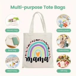 Nurse Themed Print Canvas Tote Bag, Reusable Daily Shoulder Bag, Perfect Gift for Nurses & Healthcare Workers Everyday Use