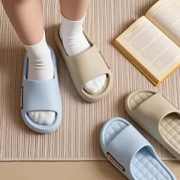 Summer Thick Platform Slippers For Women Indoor Thick Bottom Soft Home Shoes Woman Outdoor Non Slip Couple Beach Flip Flops