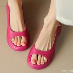 Summer Fashion New Thick Soled Sandals for Women Height Increasing Versatile Sponge Cake Bottom Beach Shoes Small Women's Shoes