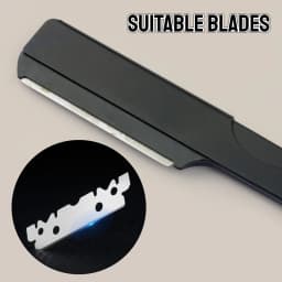 Professional Men Folding Shaving Razor Salon Replaceable Blade Manual Beard Razor Barber Hairdressing Hair Removal Razor Holder