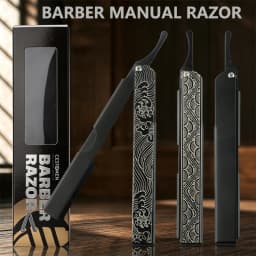 Professional Men Folding Shaving Razor Salon Replaceable Blade Manual Beard Razor Barber Hairdressing Hair Removal Razor Holder