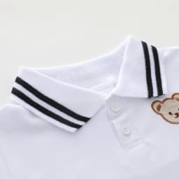 Summer Cartoon Bear Embroidered POLO Shirt And Shorts Set for Babies And Toddlers Boys Comfortable Breathable Cotton Outfit
