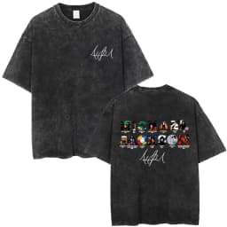 Washed Vintage Michael Jackson Music Album Eyes Graphic T-shirt Men Women Retro Gothic Rock T Shirts Oversized Short Sleeve Tops