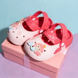 Kids Girls Mermaid Cartoon Clogs, Princess Non-Slip Quick Dry Breathable Summer Beach Casual Slippers