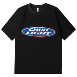 Chud Light Funny Meme T-Shirt High Quality Fashion Oversized T-Shirts Men Women Casual Cotton Short Sleeve T Shirts Streetwear