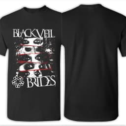 BLACK VEIL BRIDES BAND LOGO Funny 100% Cotton T-Shirt BLACK VEIL BRIDES Tops Tees For Men