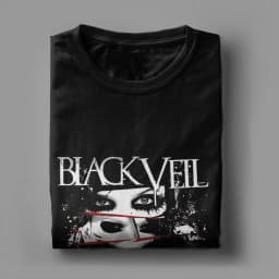 BLACK VEIL BRIDES BAND LOGO Funny 100% Cotton T-Shirt BLACK VEIL BRIDES Tops Tees For Men