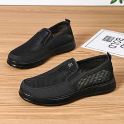 Summer Breathable Men's Mesh Shoes, One Foot Cloth Shoes, Anti Slip Soft Soled Casual Shoes