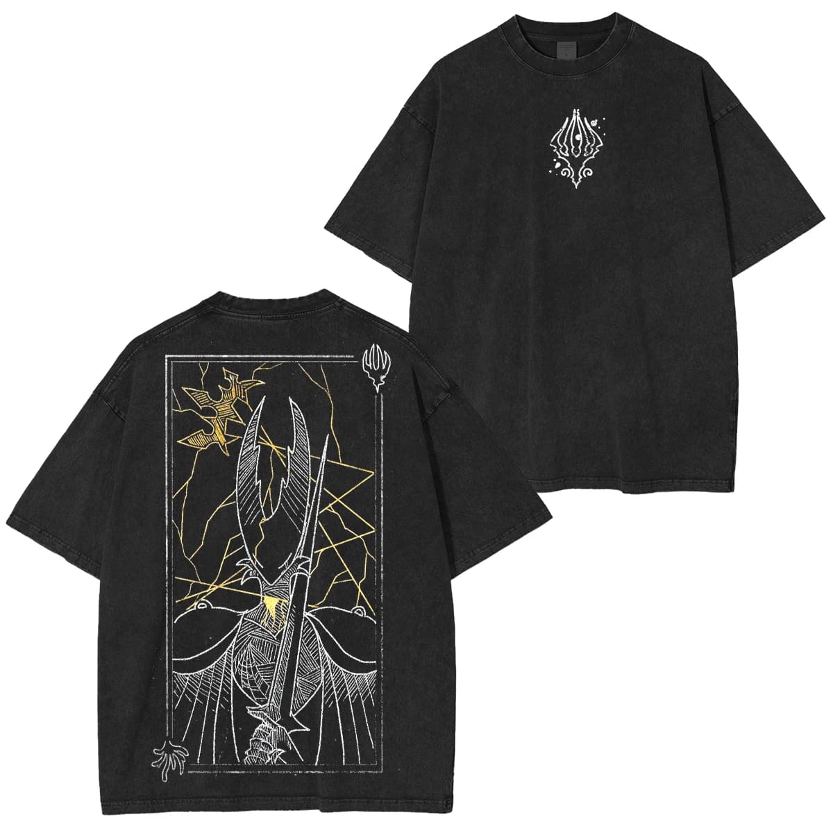 Hollow Knight Silksong Unisex Washed T-Shirt Streetwear Oversized Men Women Short Sleeve Casual Cotton Soft Female Male Lothing
