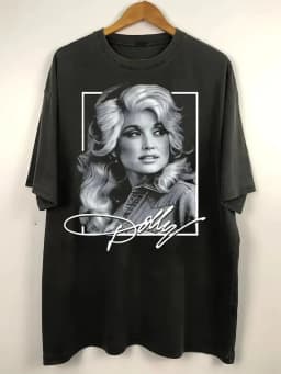 Retro 80s style Dolly Parton classic poster print T-shirt Couple cotton streetwear shirt shirts for women y2k top