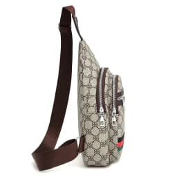 Men's/Women's Universal Multi functional Messenger Bag Shoulder Crossover Chest Bag Cross Shoulder Casual Handbag with Earphone