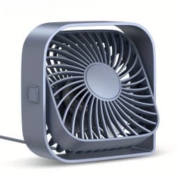 USB Desktop Small Fan Mini Desktop Ultra Quiet 3-Speed Adj High Power Removable Fan for Office Outdoor Library Dormitory