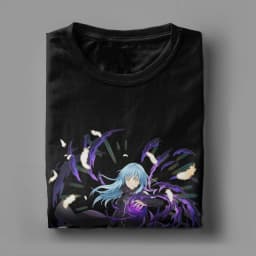 Men T-Shirt Anime That Time I Got Reincarnated As A Slime T Shirts Novelty Rimuru Tempest Summer Tees Streetwear Cotton Clothes