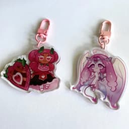 Cookie Run Kingdom Hollyberry Eternal Sugar Acrylic Keychain Customizable Collectible Charms for Fans