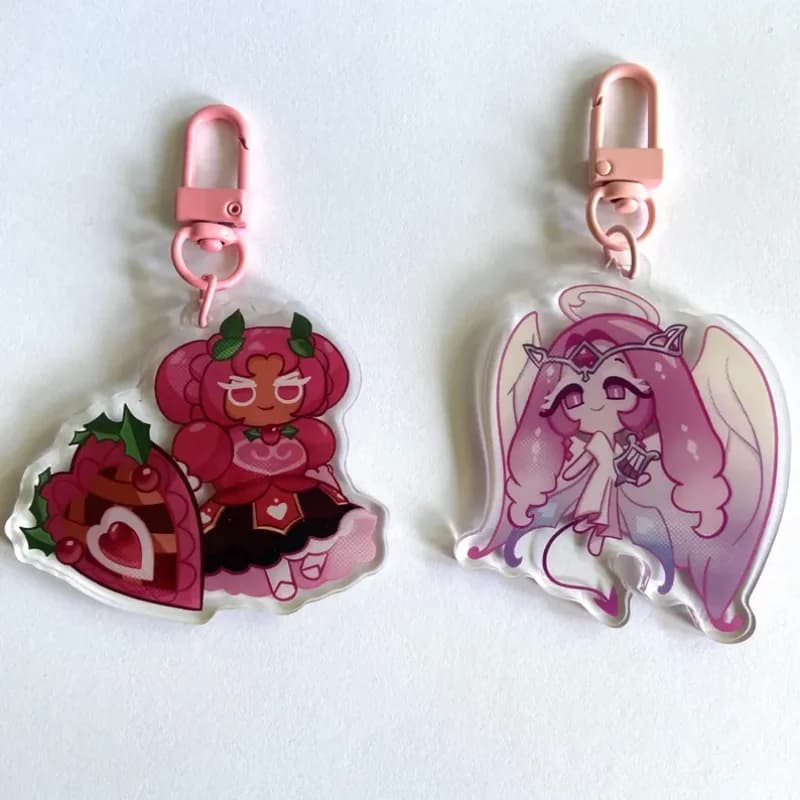 Cookie Run Kingdom Hollyberry Eternal Sugar Acrylic Keychain Customizable Collectible Charms for Fans