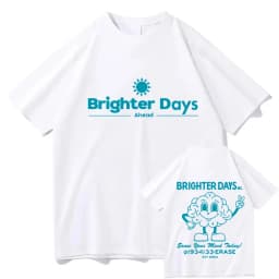 2026 New for Ariana Grande Brighter Days Ahead Graphic Print T-shirts Men's Vintage High Quality Tshirts Fashion Casual Tee Tops