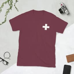 Men T-Shirts Swiss Switzerland Flag Fashion Pure Cotton Tees Short Sleeve T Shirt Round Neck Clothing Printed