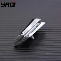 2026 New Arrival! YAQI Top Aggressive Chrome Color Men's Double-Edged Slant Safety Razor Head
