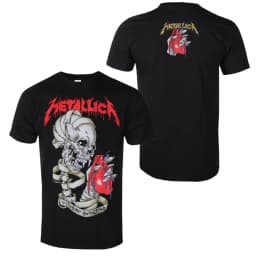 Metallica - Inamorata Pattern Print T-Shirt - Street Casual T-Shirt for Heavy Metal Band - Suitable for Men and Women