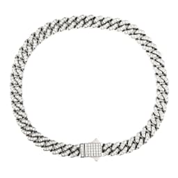 High quality 6-8mm stainless steel full diamond multi specification Cuban chain waterproof men's and women's bracelet