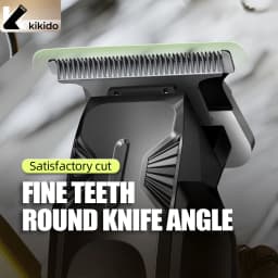 KiKiDo Electric Hair Clipper Cordless USB Rechargeable with 12 Guide Combs LCD Power Display Beard Trimmer Grooming Set